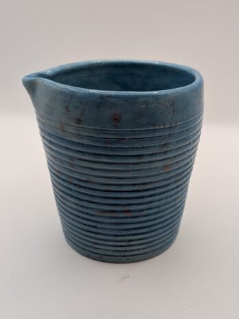 Blue milk jug